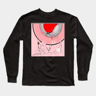 ART PINK CAT Long Sleeve T-Shirt